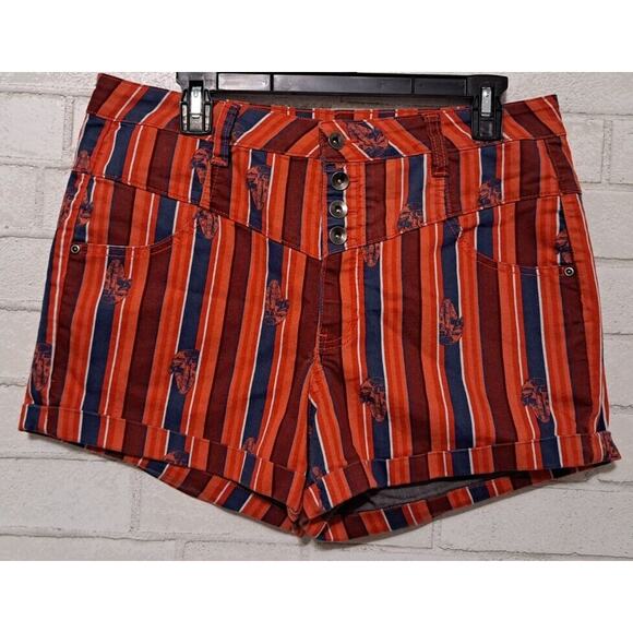Her Universe Pants - Star Wars Her Universe Juniors 15 Shorts Millennium Falcon Orange Blue Striped